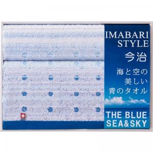 今治製タオル 海と空の美しい青のタオル バスタオル&フェイスタオル IBL3501