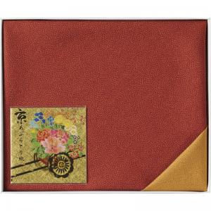 リバーシブル二巾風呂敷(京あぶら取り紙付) 赤鮫 H021