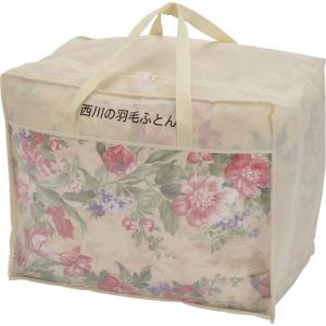 西川 ベローナ 羽毛掛けふとん ピンク 5RG37WDD85SLPI