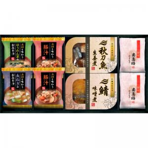 三陸産煮魚&おみそ汁・梅干しセット MF-25CS